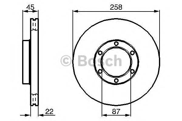 Тормозной диск BOSCH 0986478271