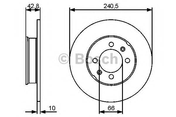 Тормозной диск BOSCH 0 986 479 478