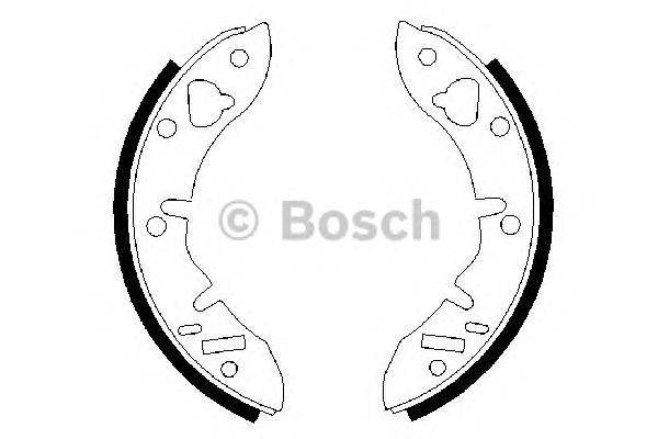 Комплект тормозных колодок BOSCH BS547