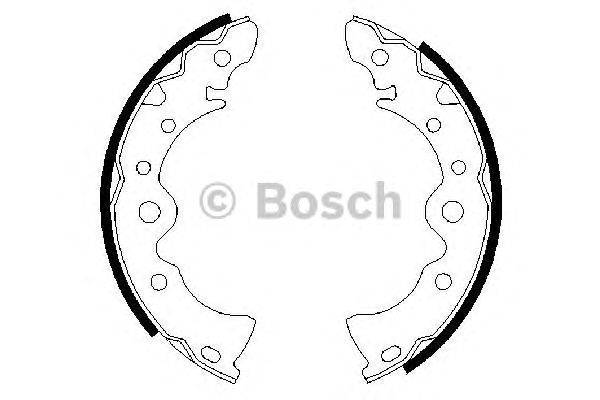 Комплект тормозных колодок BOSCH 0 986 487 398