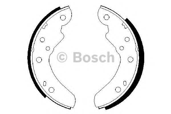 Комплект тормозных колодок BOSCH BS670