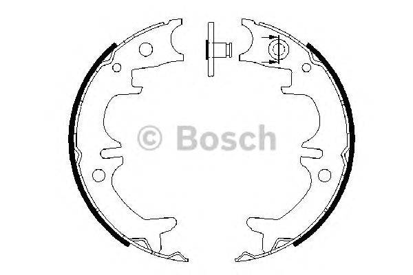 Комплект тормозных колодок, стояночная тормозная система BOSCH 0 986 487 680