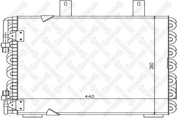 Конденсатор, кондиционер STELLOX 10-45047-SX