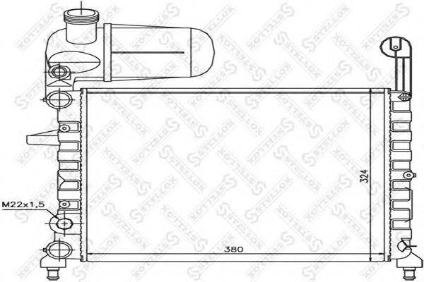 Радиатор, охлаждение двигателя STELLOX 10-25744-SX