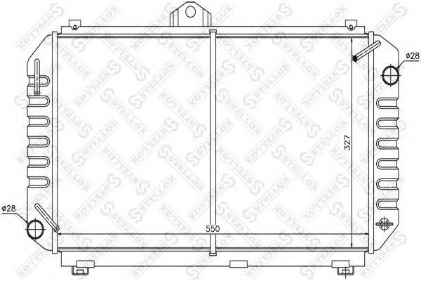 Радиатор, охлаждение двигателя STELLOX 10-26368-SX