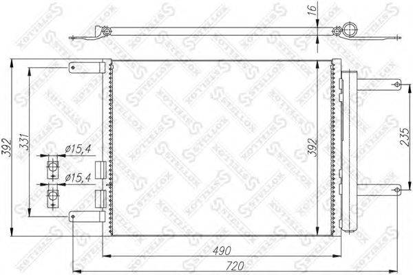 Конденсатор, кондиционер STELLOX 10-45617-SX