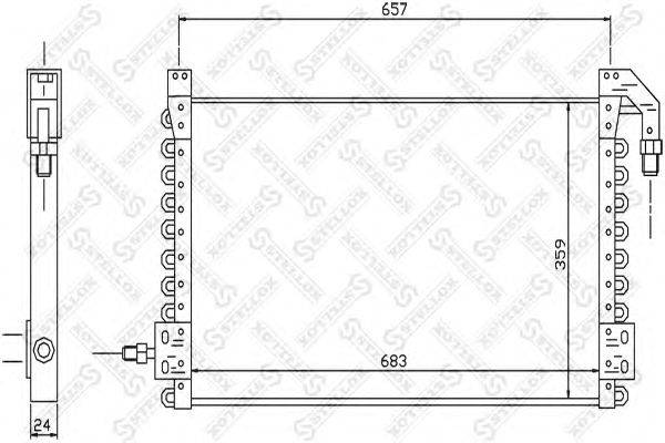 Конденсатор, кондиционер STELLOX 87-39106-SX