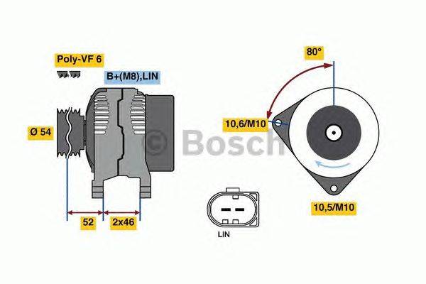 Генератор BOSCH 8140