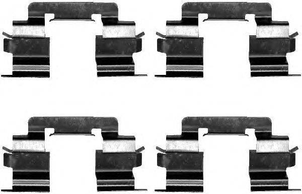 Комплектующие, колодки дискового тормоза HELLA PAGID 8DZ355202641