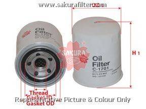Масляный фильтр SAKURA  Automotive C1701