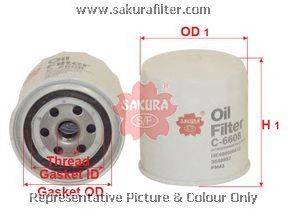 Масляный фильтр SAKURA  Automotive C-6608