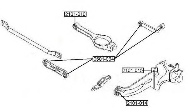 Подвеска, рычаг независимой подвески колеса FORD 1S715K562CA3B