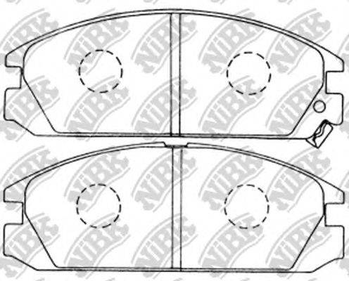 Комплект тормозных колодок, дисковый тормоз NiBK PN8127