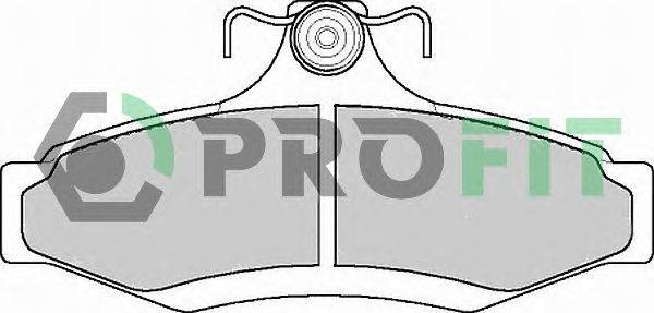 Комплект тормозных колодок, дисковый тормоз PROFIT 50001336