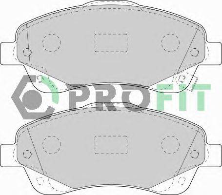 Комплект тормозных колодок, дисковый тормоз PROFIT 5000-1648