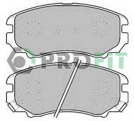 Комплект тормозных колодок, дисковый тормоз PROFIT 5000-1733 C