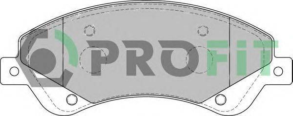 Комплект тормозных колодок, дисковый тормоз PROFIT 50001929