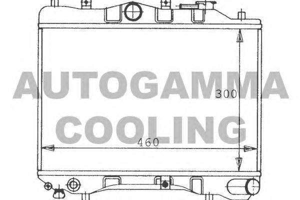 Радиатор, охлаждение двигателя AUTOGAMMA 100481