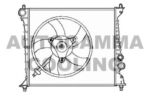 Радиатор, охлаждение двигателя AUTOGAMMA 102894