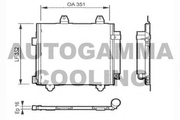 Конденсатор, кондиционер AUTOGAMMA 104452