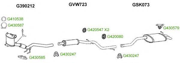 Система выпуска ОГ GT Exhaust 10166