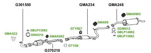 Система выпуска ОГ GT Exhaust 1122