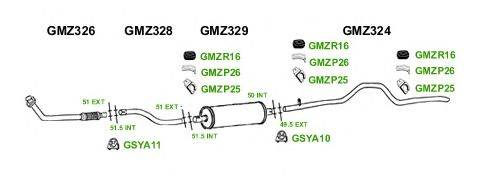 Система выпуска ОГ GT Exhaust 1212