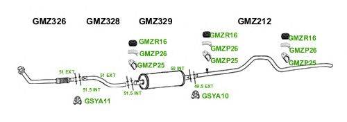 Система выпуска ОГ GT Exhaust 1214