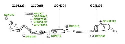 Система выпуска ОГ GT Exhaust 1459
