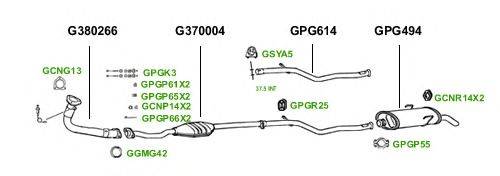 Система выпуска ОГ GT Exhaust 1471