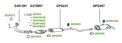 Система выпуска ОГ GT Exhaust 1485