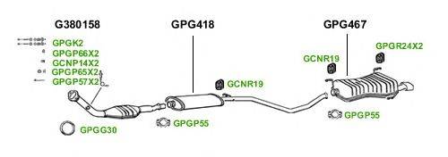 Система выпуска ОГ GT Exhaust 1609