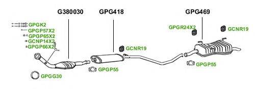 Система выпуска ОГ GT Exhaust 1614