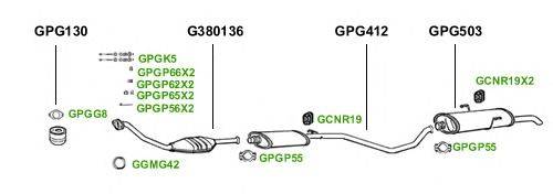 Система выпуска ОГ GT Exhaust 1628