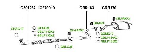 Система выпуска ОГ GT Exhaust 1982