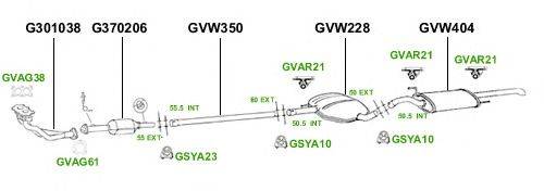 Система выпуска ОГ GT Exhaust 2827