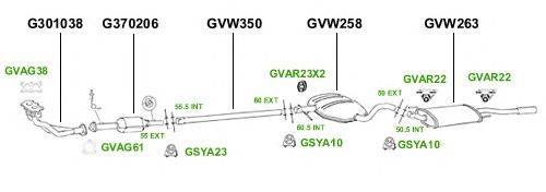 Система выпуска ОГ GT Exhaust 2912