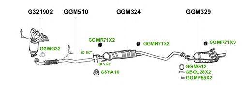 Система выпуска ОГ GT Exhaust 3658