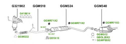 Система выпуска ОГ GT Exhaust 3661