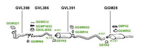 Система выпуска ОГ GT Exhaust 3696