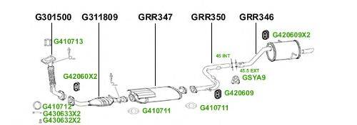 Система выпуска ОГ GT Exhaust 4417