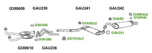 Система выпуска ОГ GT Exhaust 6096