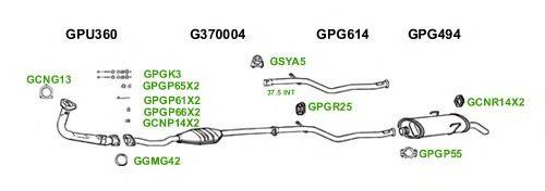 Система выпуска ОГ GT Exhaust 7565