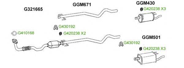 Система выпуска ОГ GT Exhaust 7942