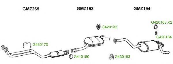 Система выпуска ОГ GT Exhaust 8388