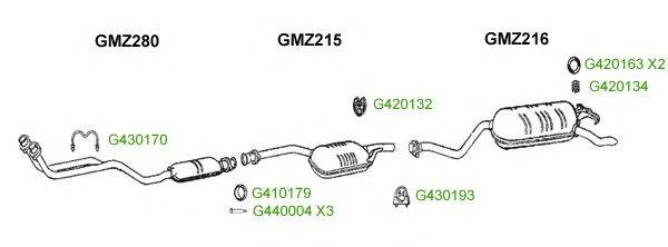 Система выпуска ОГ GT Exhaust 8400