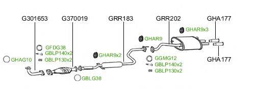 Система выпуска ОГ GT Exhaust 961