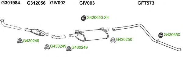 Система выпуска ОГ GT Exhaust 9647