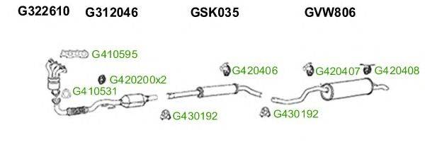 Система выпуска ОГ GT Exhaust 9814