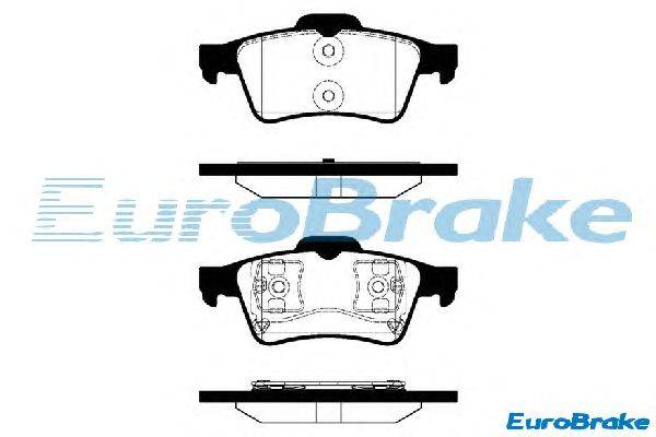 Комплект тормозных колодок, дисковый тормоз EUROBRAKE 5501223629